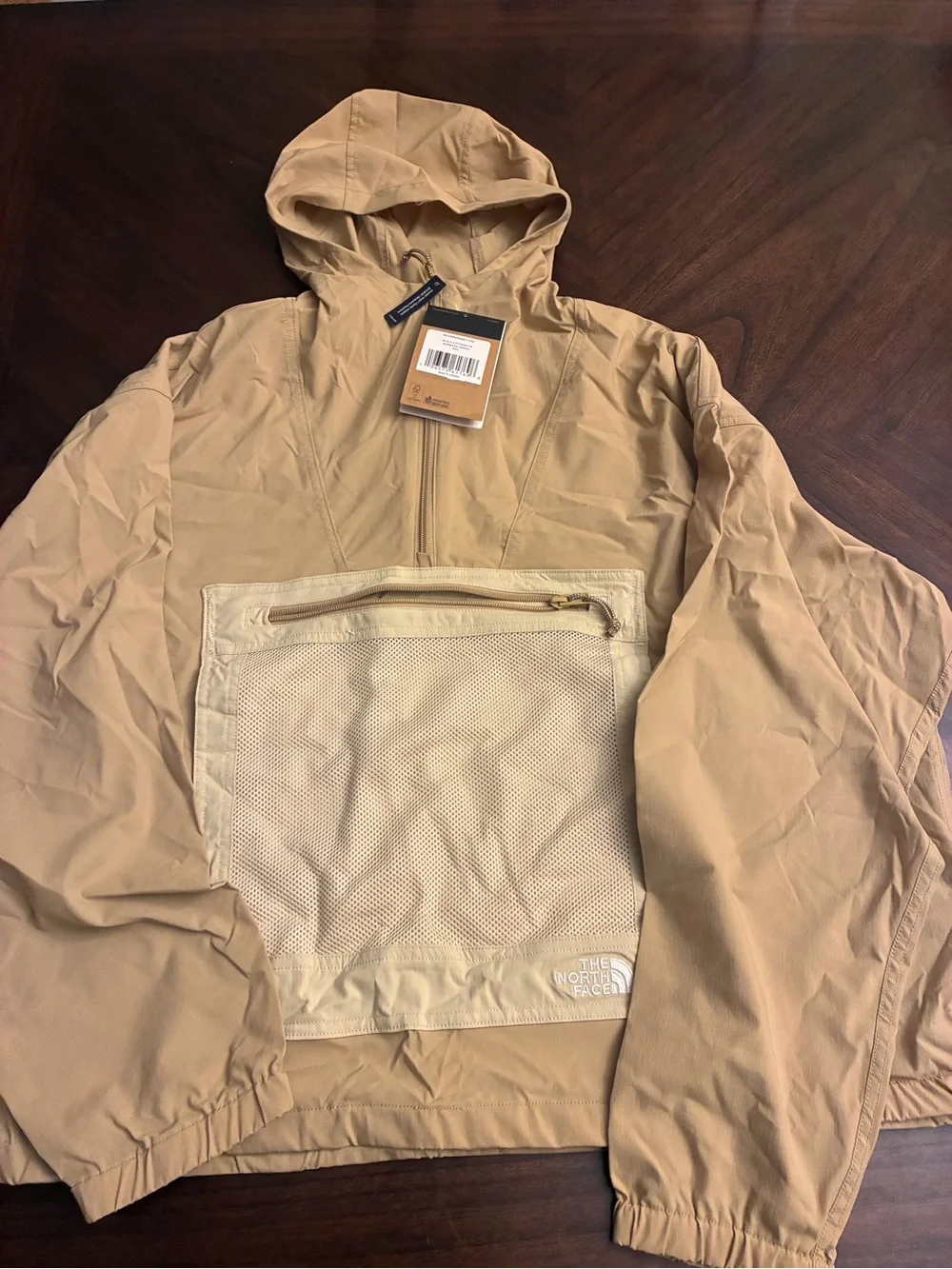 The North Face Womens Class V Pathfinder Pullover, XXL, Khaki Stone/Gravel New